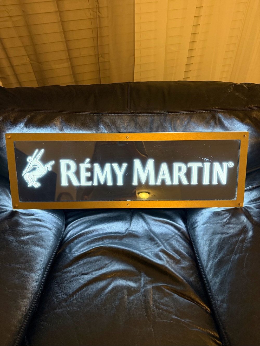Rémy Martin Illuminated Bar Sign - Black & Gold